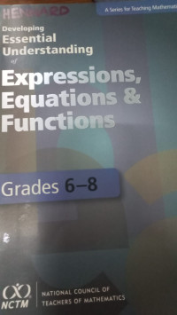 Developing Essential Understanding of Expressions Equations&Functions