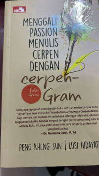Menggali Passion menulis cerpen dengan cerpengram